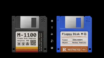 Floppy Disk Mockup