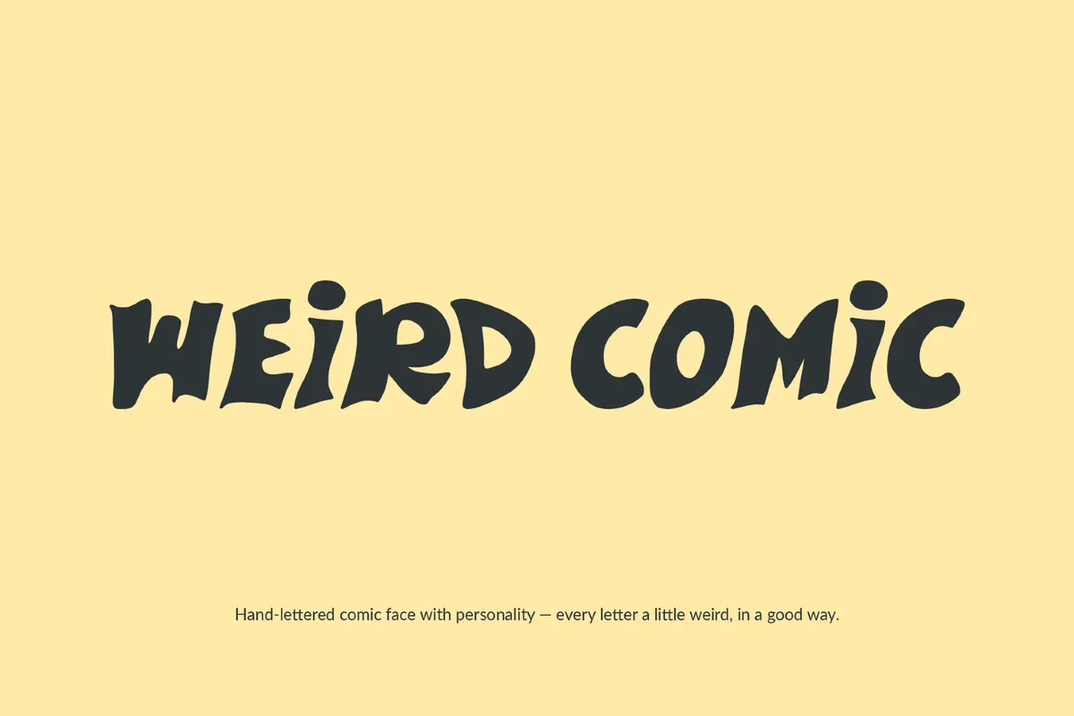 Weird Comic Font