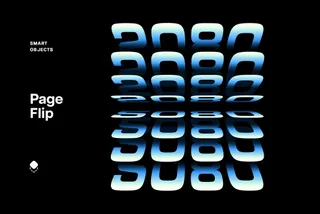 Page Flip Text Effect
