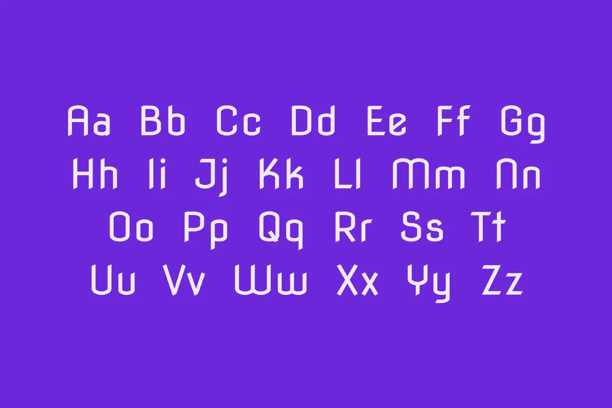Nova Flat Techno Font