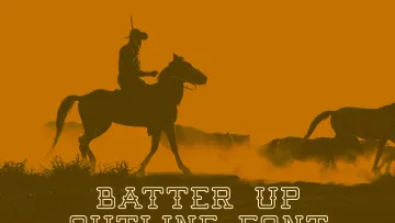 Batter Up Outline Font