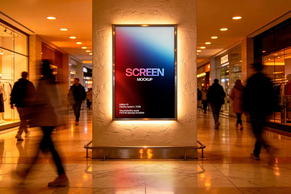 Mall Screen Mockup