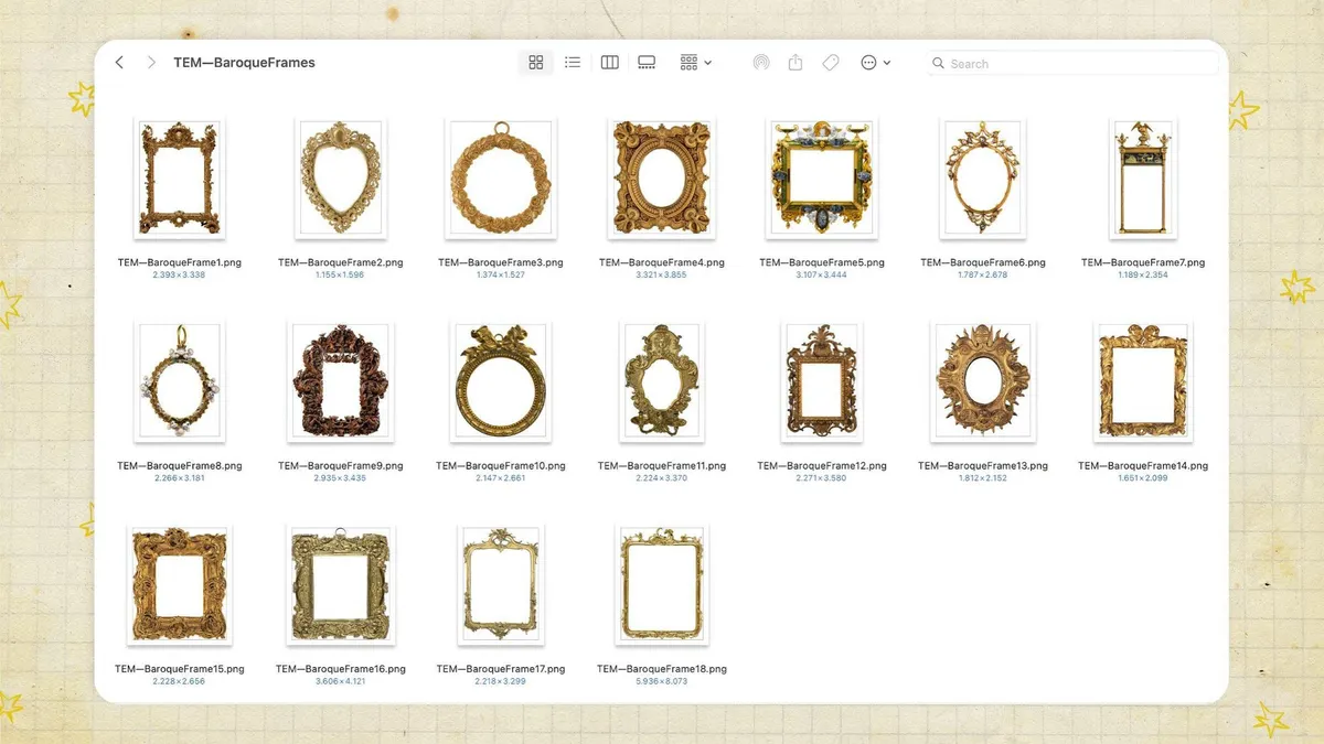 Baroque Vintage Frames
