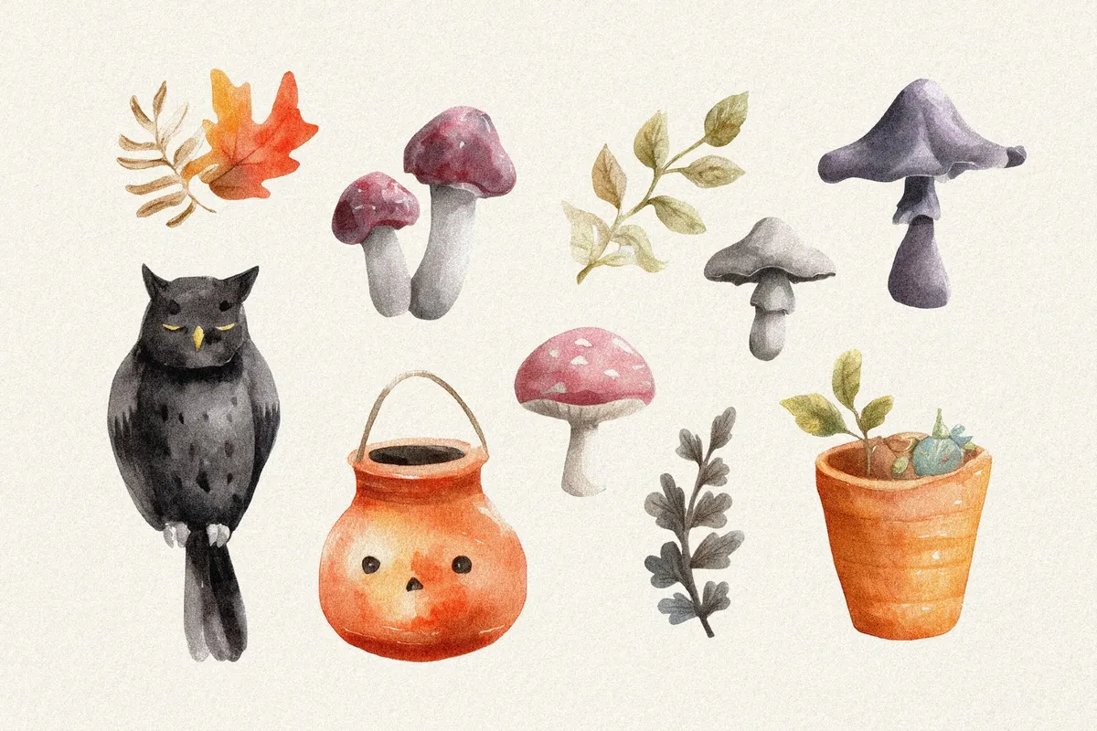 Halloween Watercolors Collection