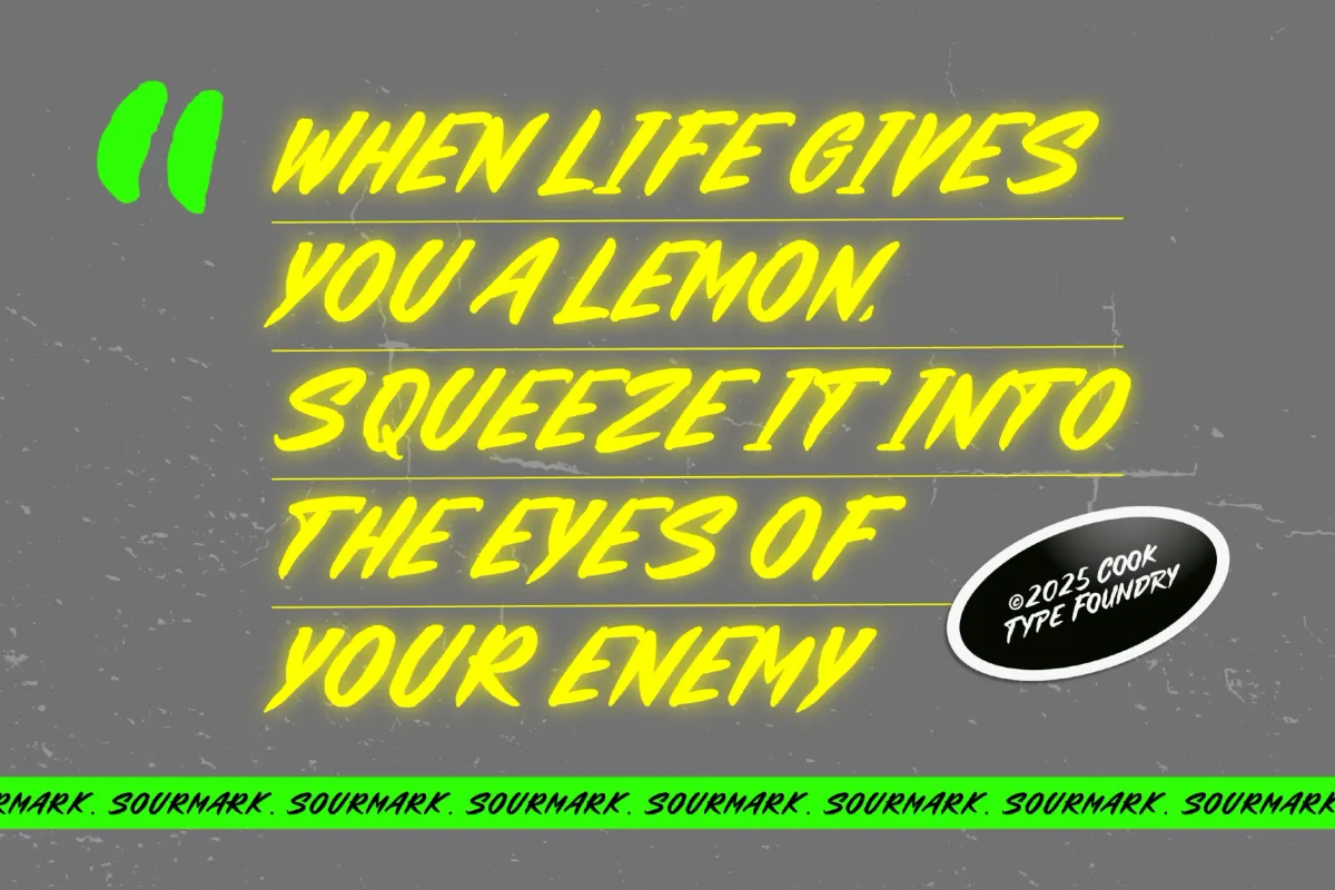 Sourmark Font