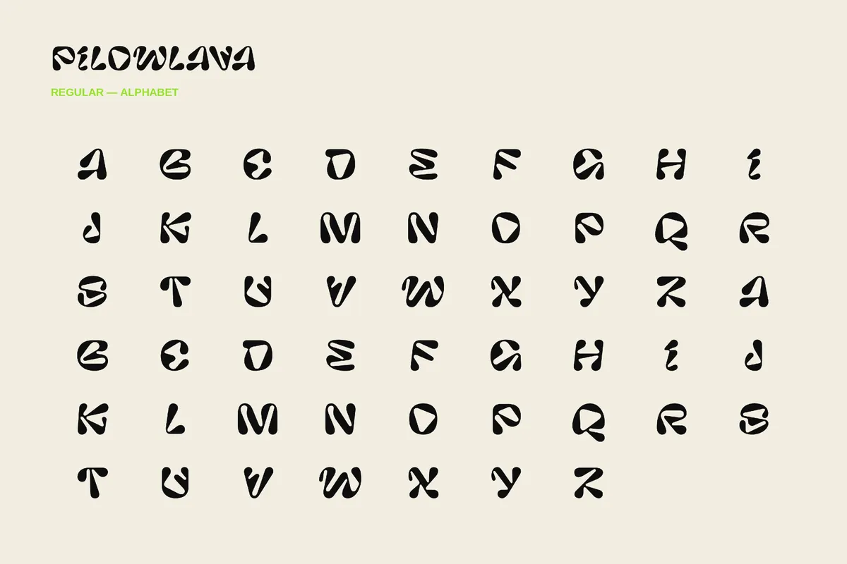 Pilowlava Font Family