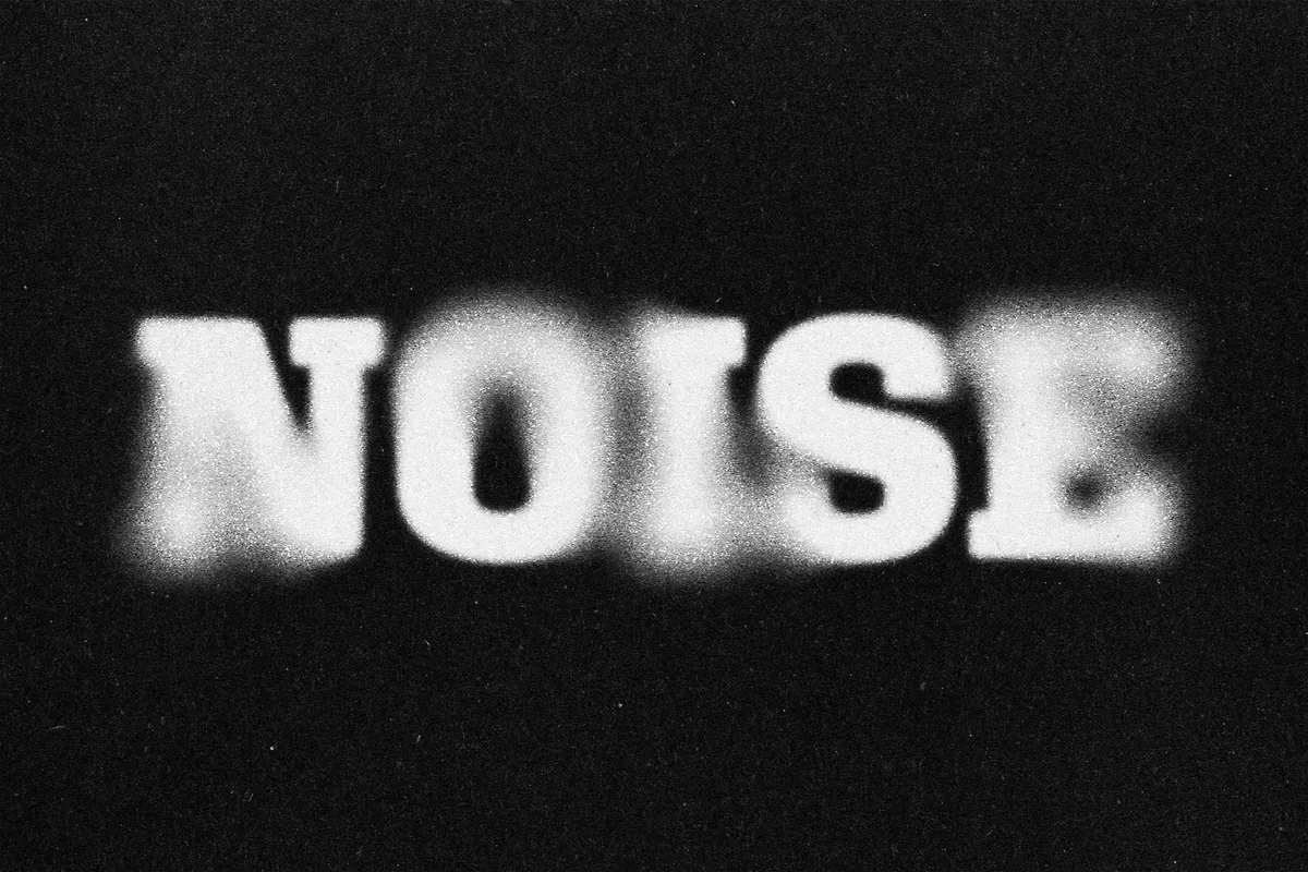 Blurred Noise Text Effect