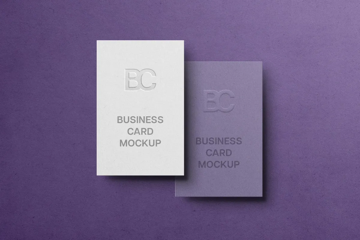 85x55 Business Card Mockup