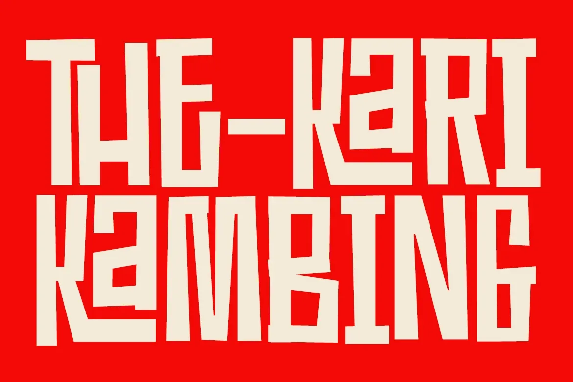 Sate Kacang – Bold Playful Display Font