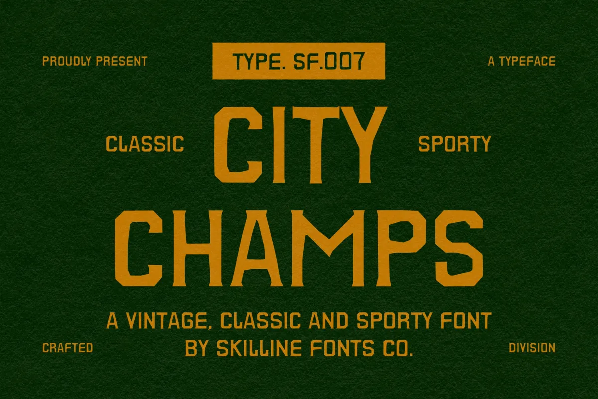 City Champs - Classic Sports Font