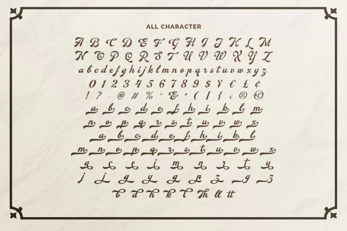 Auskey - Bold Script Font