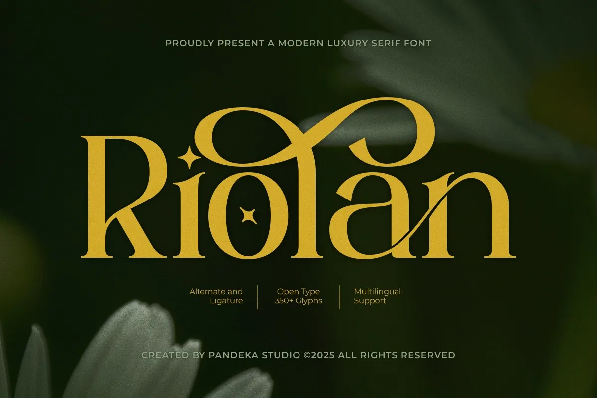 Riolan - Elegant Luxury Serif Font