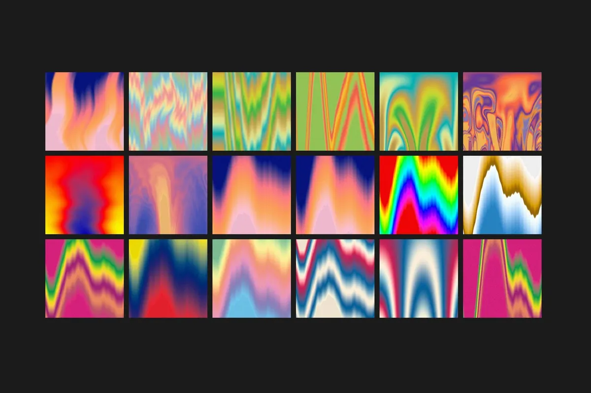 Flowy Gradient Texture Backgrounds