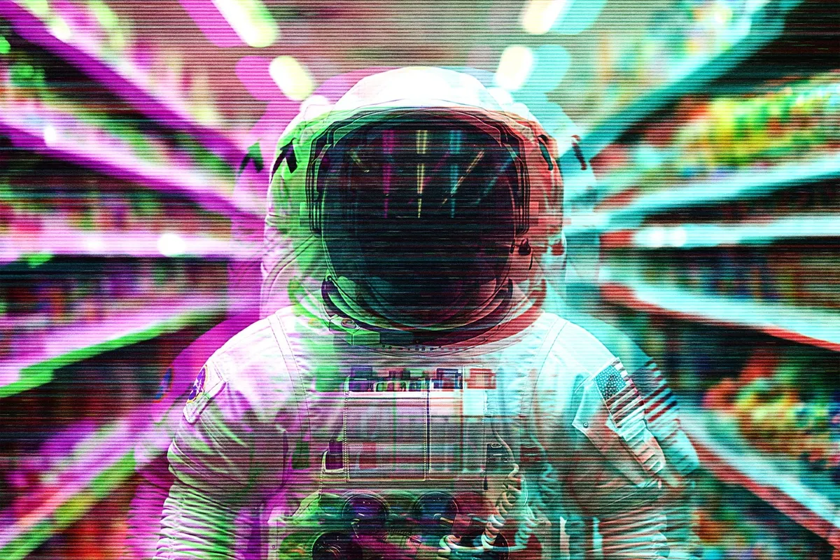 Glitching Anaglyph Photo Effect