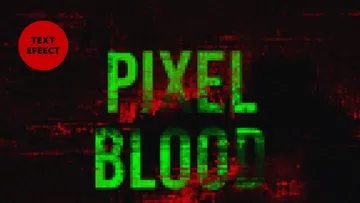 Bloody Pixel Text Effect