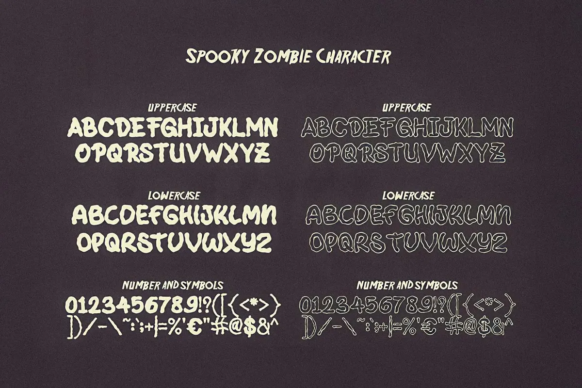 Spooky Zombie - Halloween Font