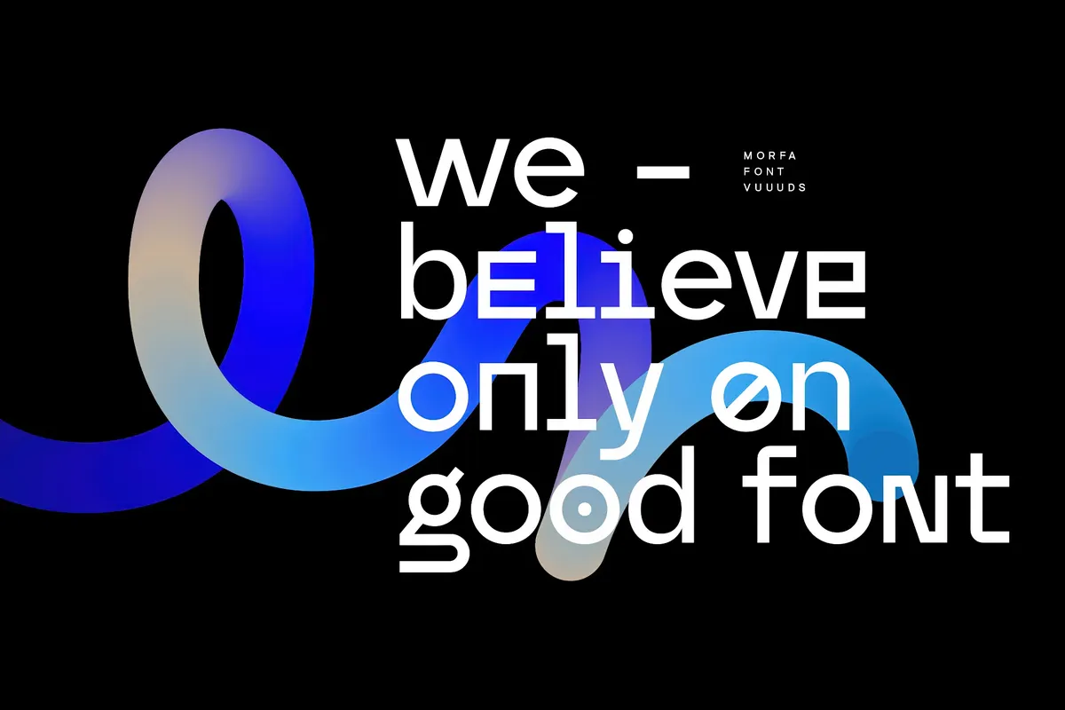 Morfa - Futuristic Techno Font