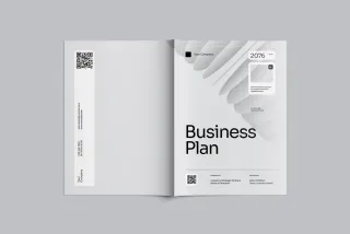 Minimalist Business Plan Template InDesign