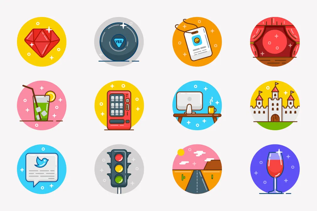 50 Icons From Ballicons 3 Set