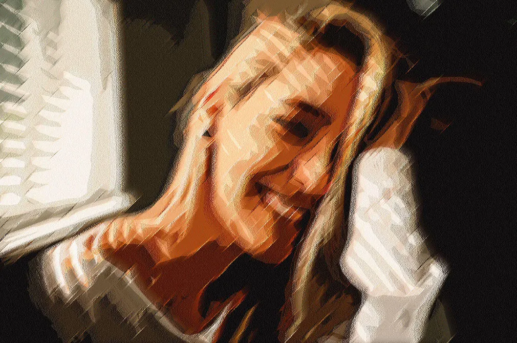Scraped Painting Photo Effect