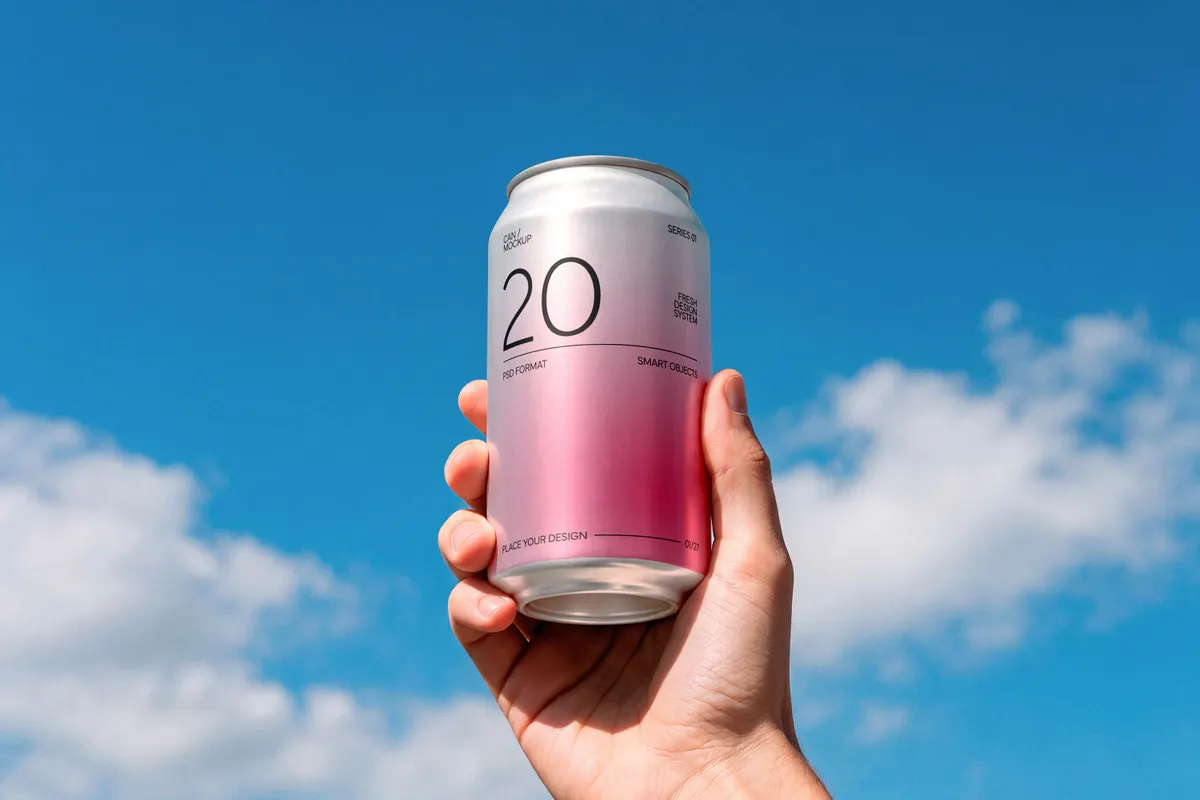 12 in 1 Can Drink Mockups Bundle