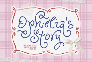 Ophelia Story - Curly Script Font