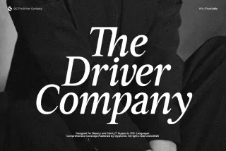 GC Driver Company - Serif Italic