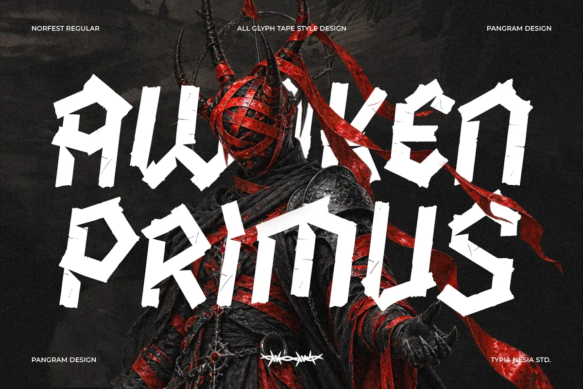 Norfest - Tape Craft Blackletter Display Font