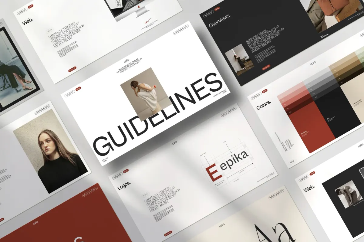 Minimal Brand Identity & Guidelines Presentation