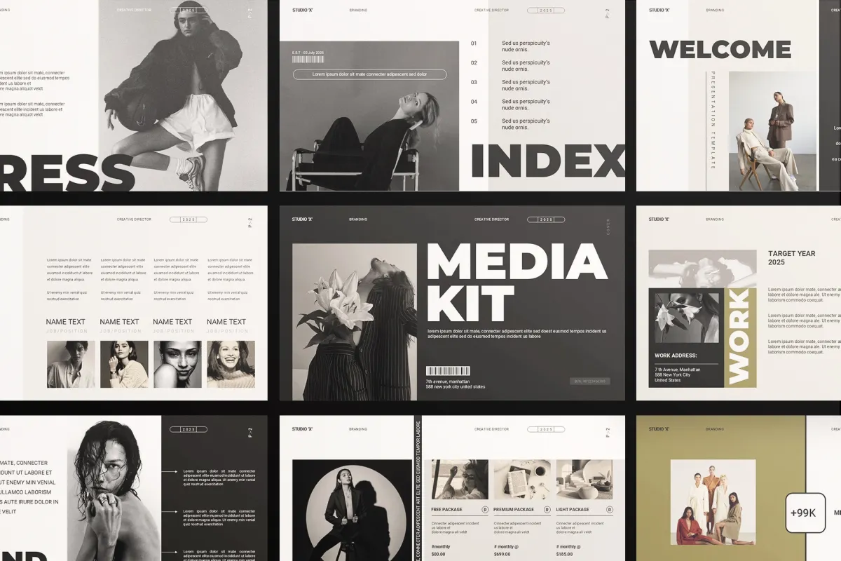 Brand Media Kit Presentation Template