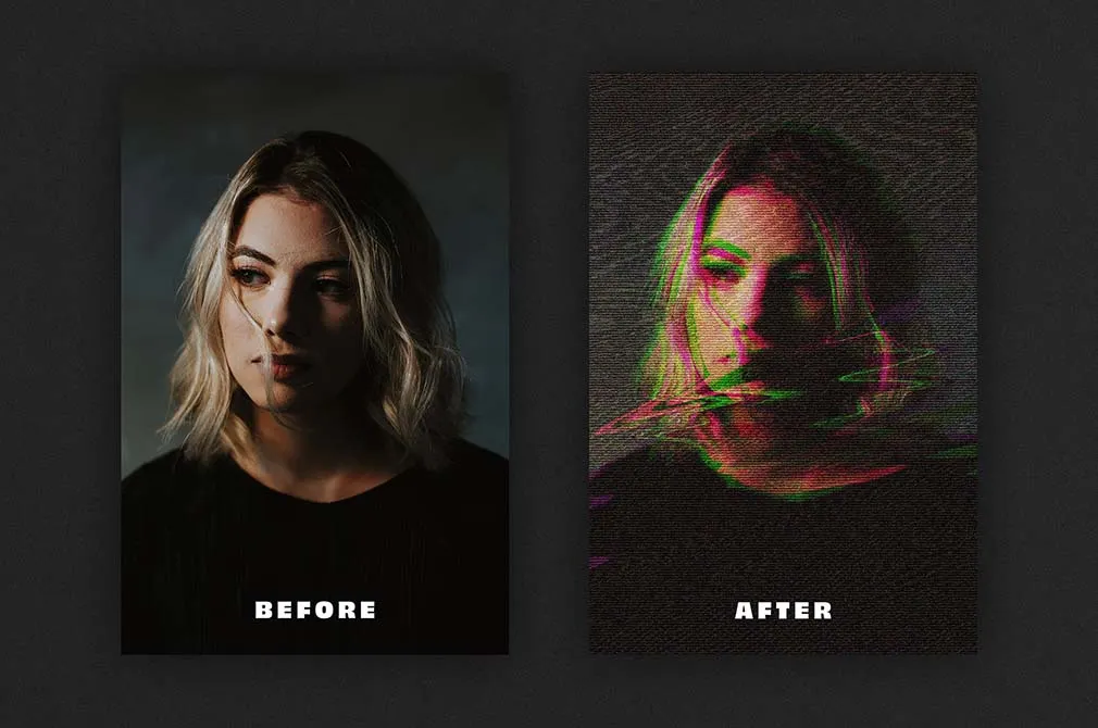 Error Glitch Photo Effect