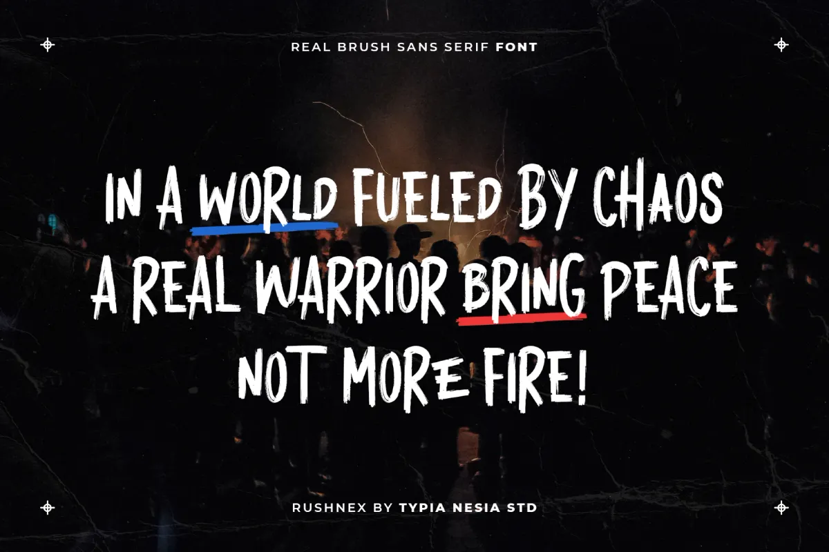 Rushnex - Bold Brush Display Font