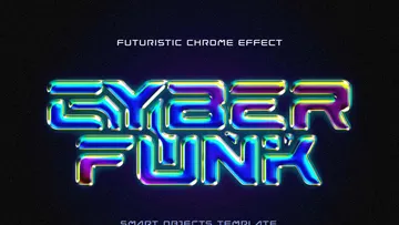 Cyber Funk: Futuristic Chrome Effect
