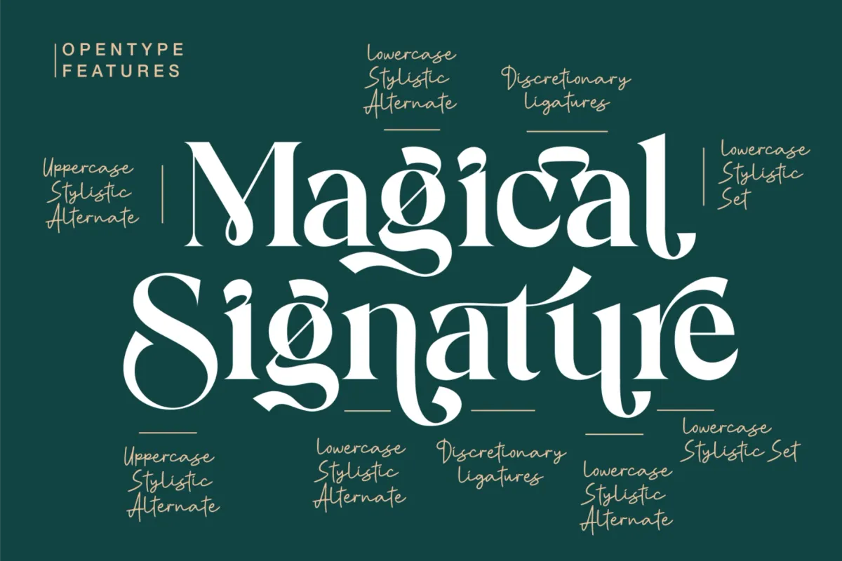 Magical Signature - Modern Luxury Font Duo