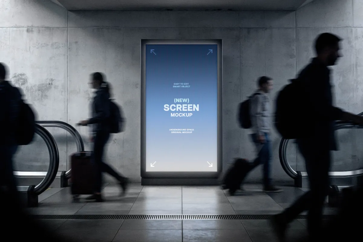 Underground Vertical Screen Mockup