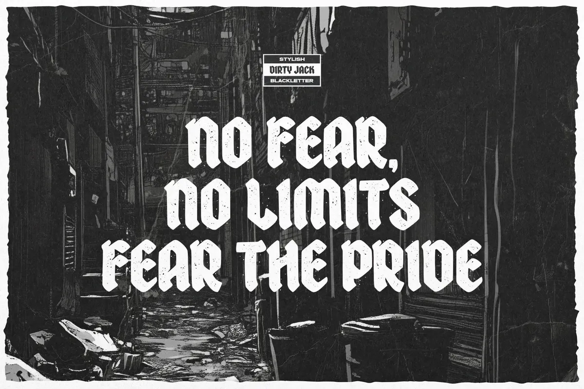 Dirty Jack — Stylish Blackletter Font