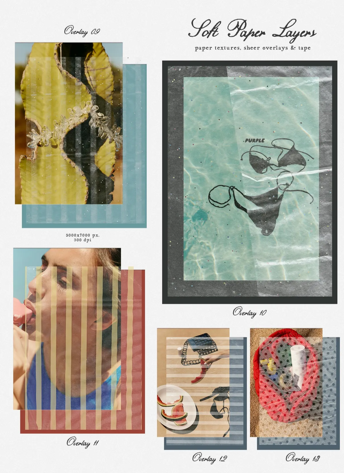 Soft Paper Layers: Textures & Tape