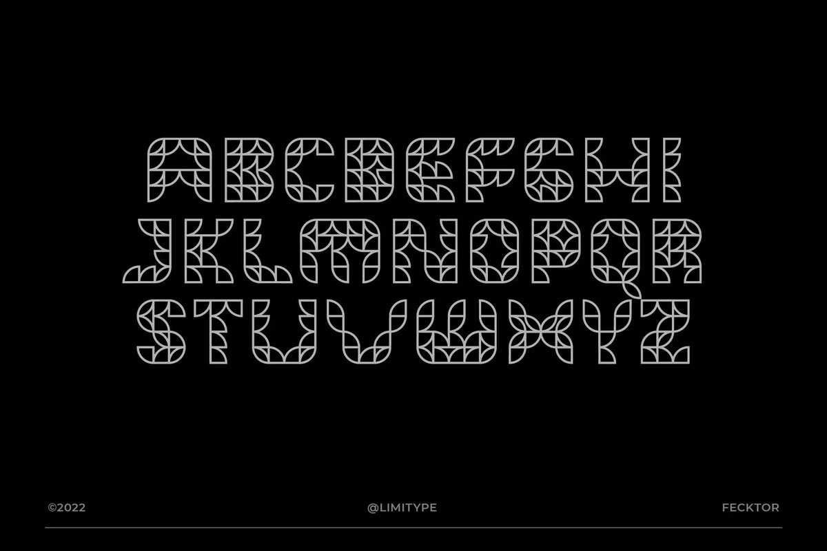 Fecktor — Modern Art Deco Font