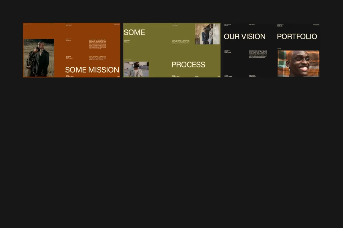 Minimal Brand Portfolio Canva Template – Some
