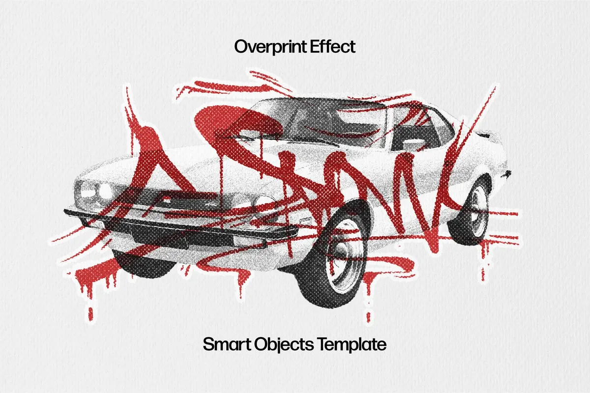 Grunge Overprint Photo Effect