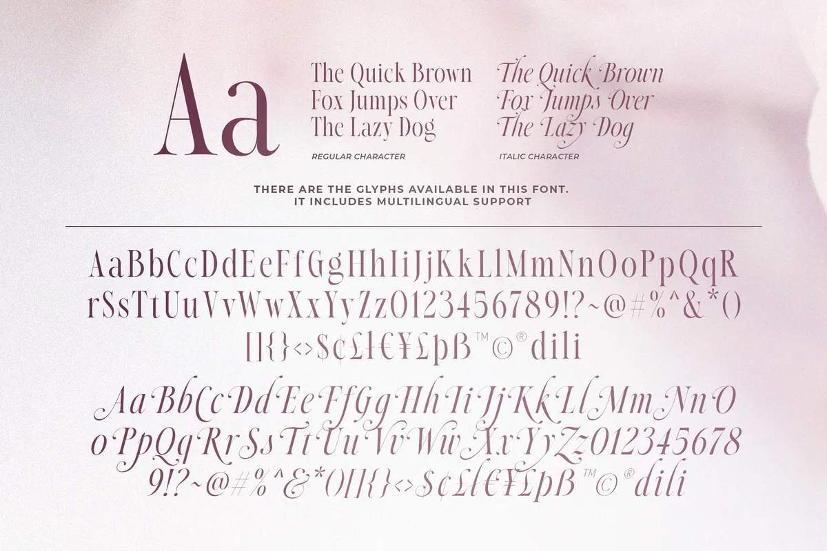 Poetic Always - Tall Elegant Serif Typeface