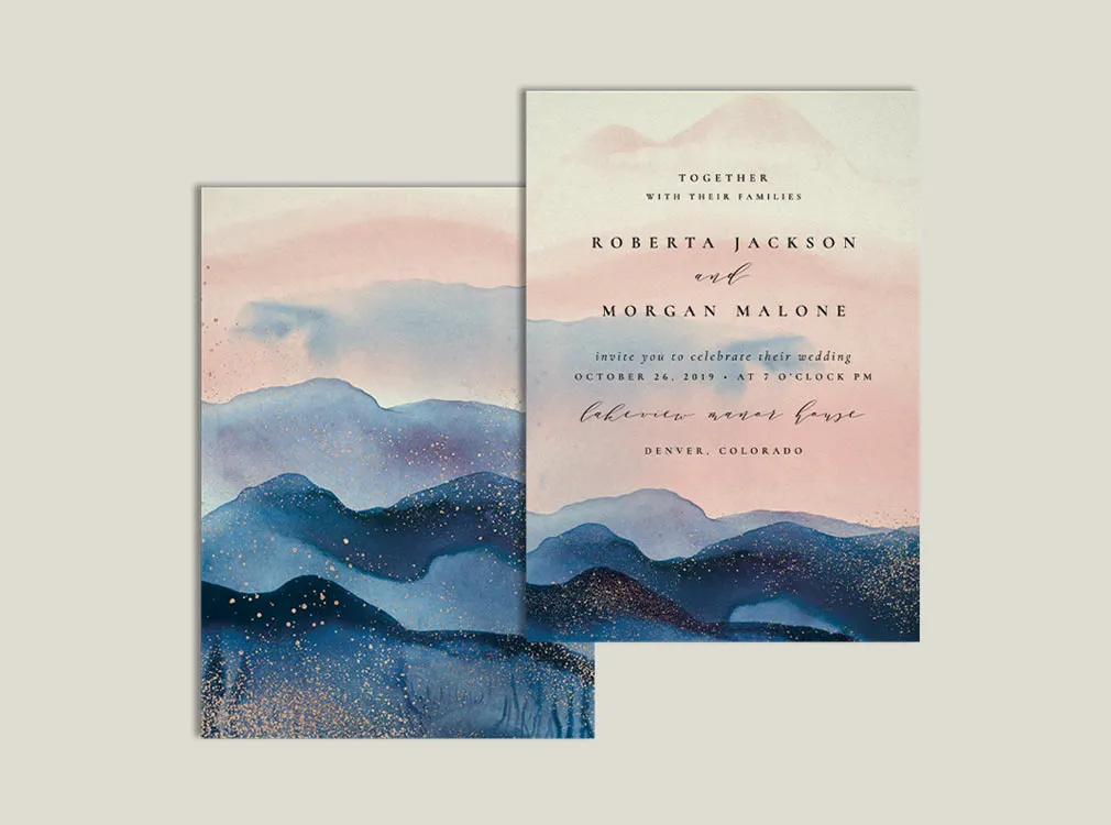 Stardust Invitation Templates Set