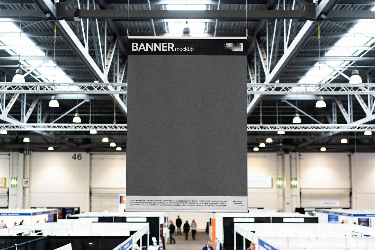 Vertical Banner Mockup