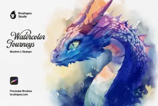 Watercolor Journey Procreate Brushes