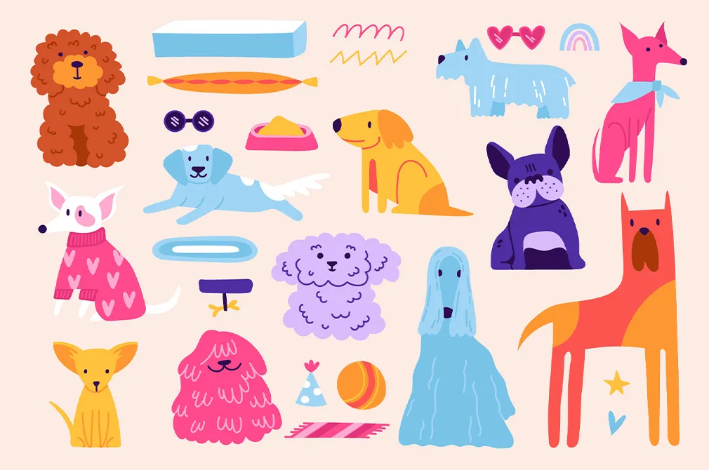 DOGGOS | Clipart + Patterns