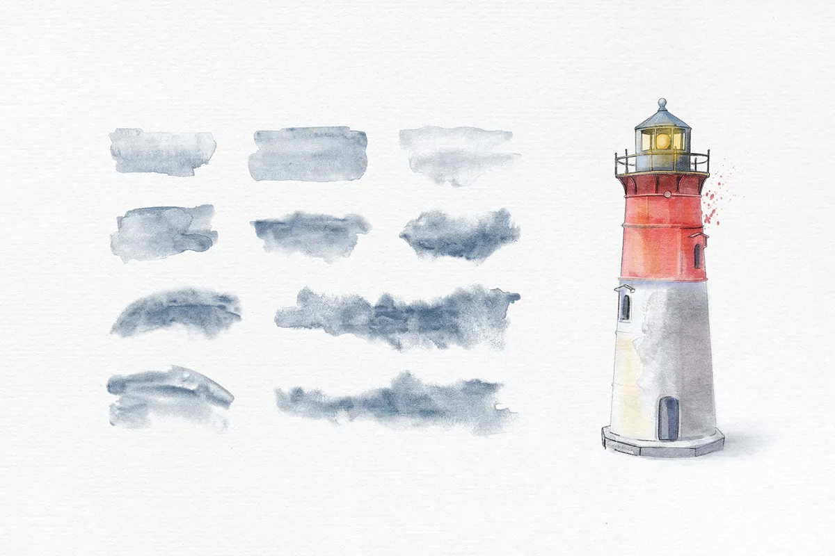 Elixir Watercolor Photoshop Brushes