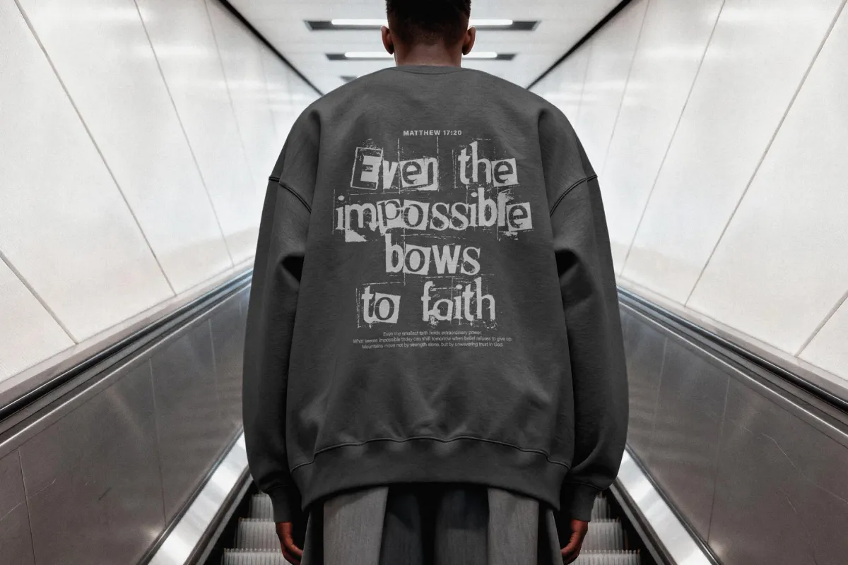 Urban Sweatshirt Mockup Back View