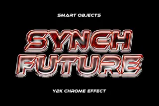 Y2K Chrome Text Effect