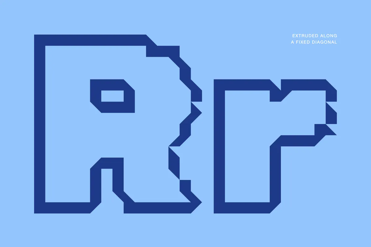 Rubik Iso - Free Outline Font