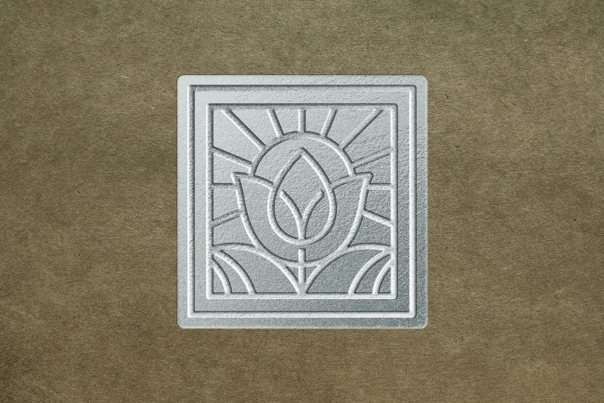 Foil Stamp Paper Mockup